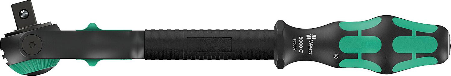 Wera 8000 A Black Edition Zyklop Speed ​​ratchet with 1/4" drive