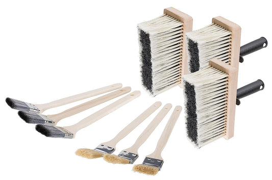 Brush set for wall, ceiling and facade paints, 9-piece