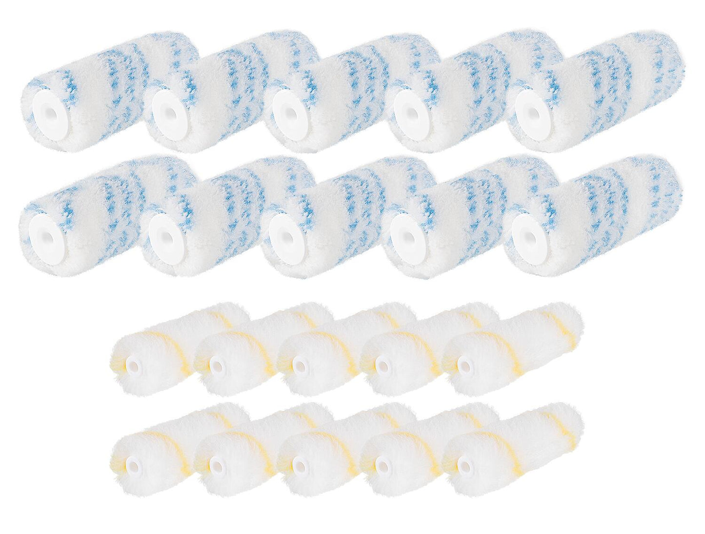 Roller set for wall, ceiling and facade paints, 20 pieces