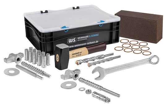Accessory set WS for mounting core drilling units, 36 pieces