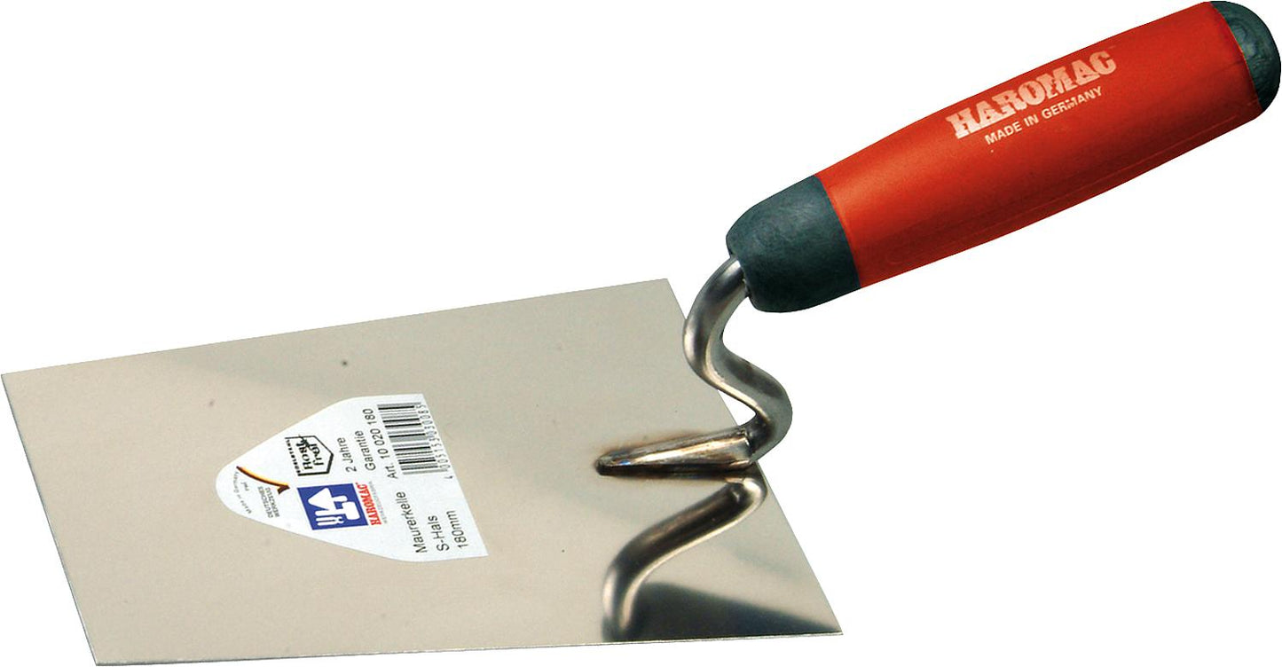 Maurerkelle mit S-Hals Edelstahl