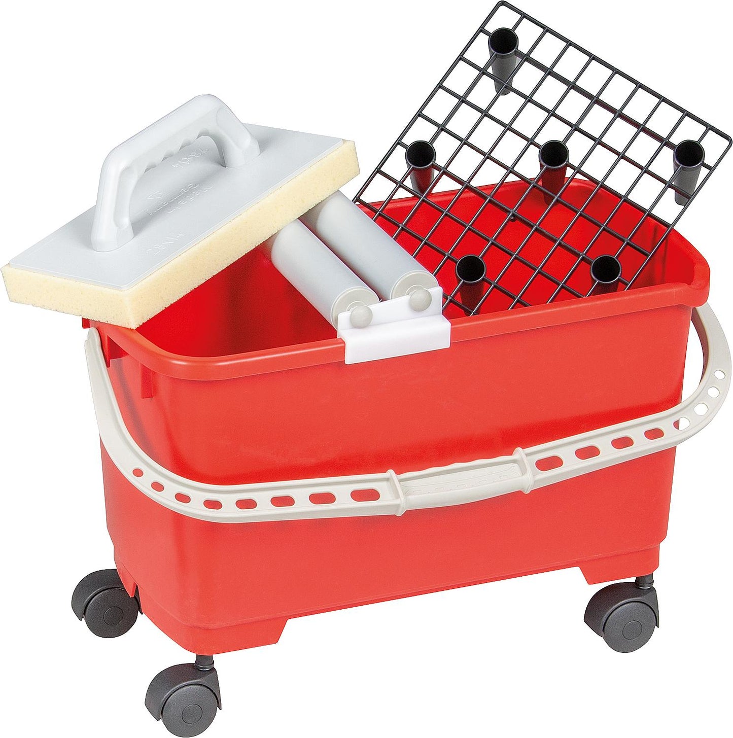 Fliesenwaschset Profi 8tlg. 22ltr. 4 Rollen Hydroschwamm