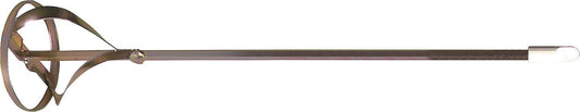 Round stirrer 85mm yellow chromated with ring