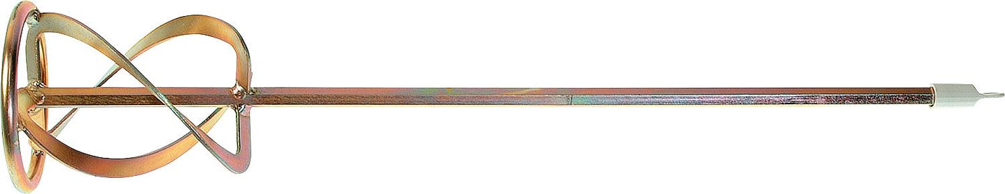 Mortar mixer, thread M14 x 140mm, yellow chromated with ring