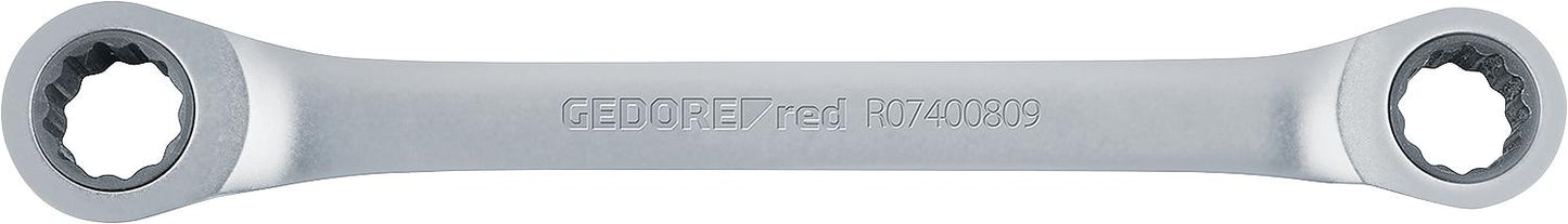GEDORE red Doppel-Ringratschen- schlüssel, SW 8 x 9 mm