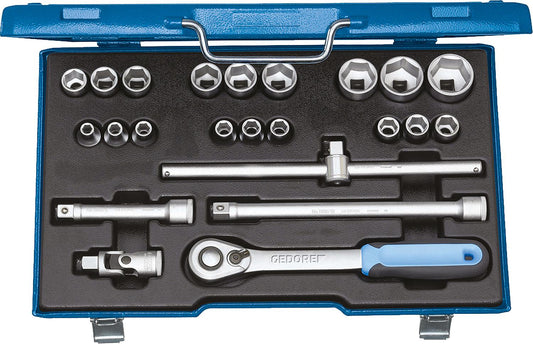 Steckschlüssel-Satz GEDORE 19 EMU-20, 23-teilig 1/2"