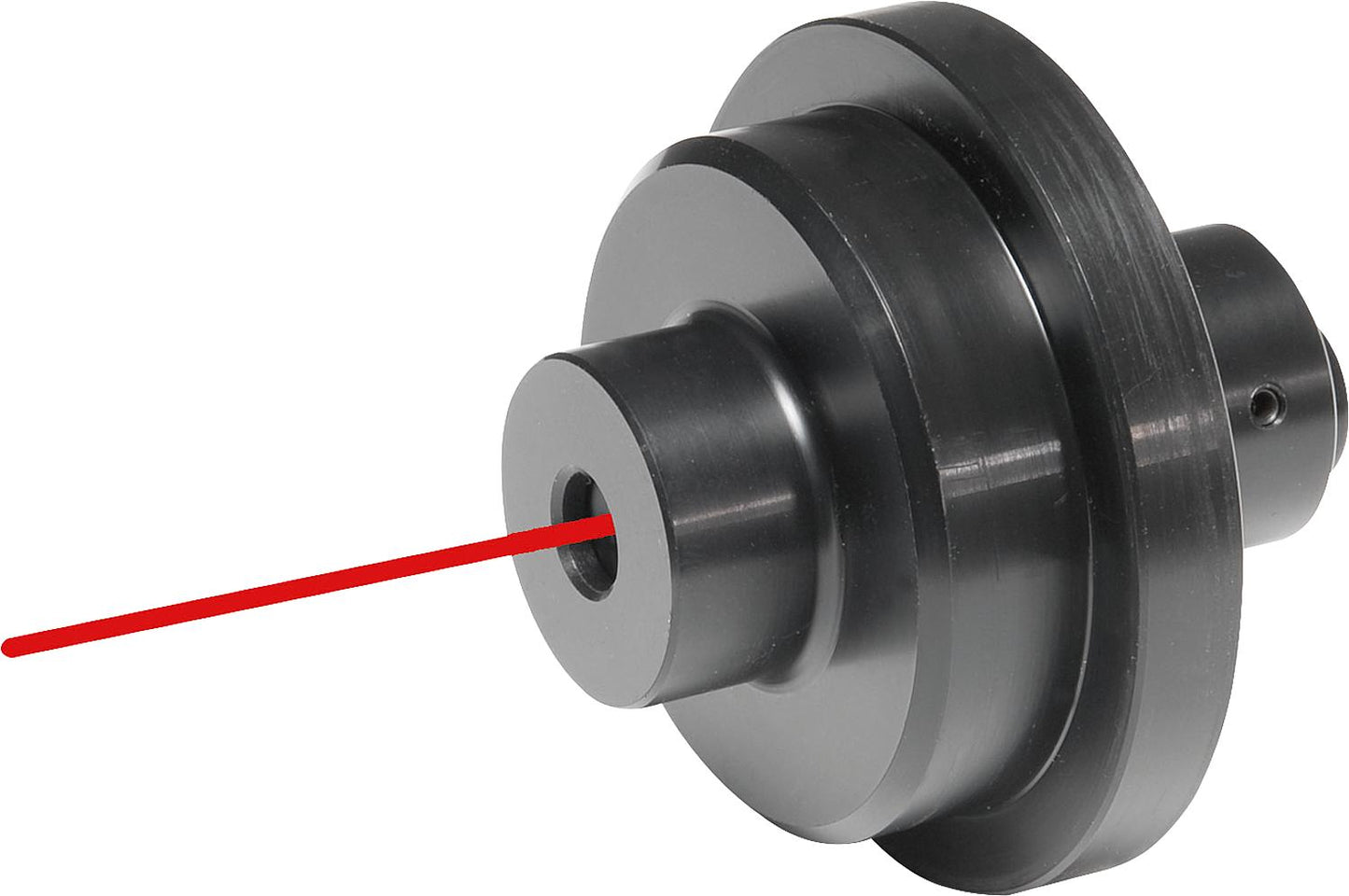 Laser drill center indicator