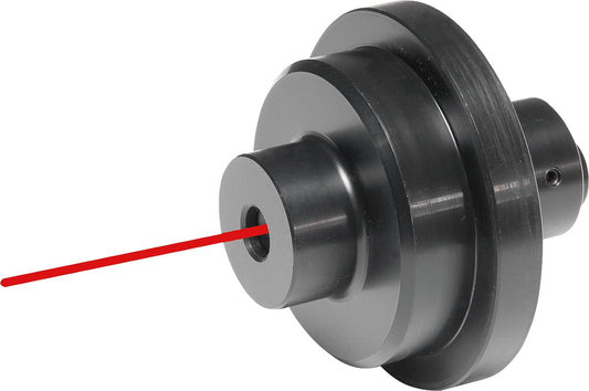 Laser drill center indicator