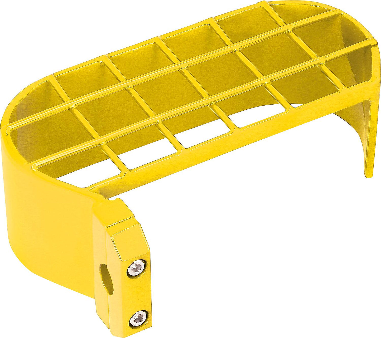 Protective bracket for bottle pressure regulator, worn on the left, color yellow