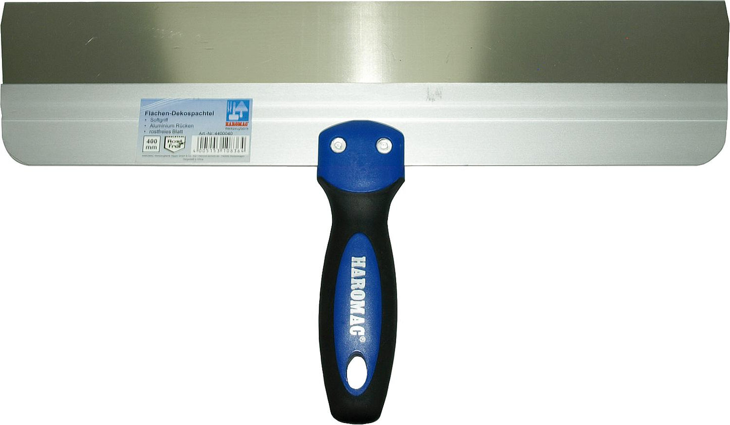 HAROMAC® decorative surface spatula (L x W) (mm): 254 x 200, with soft grip and aluminum backing
