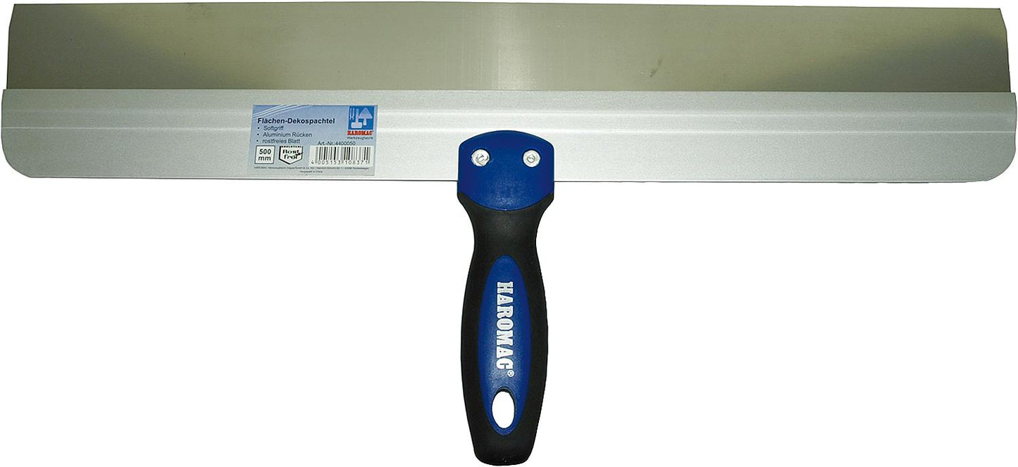 HAROMAC® decorative surface spatula (L x W) (mm): 254 x 200, with soft grip and aluminum backing