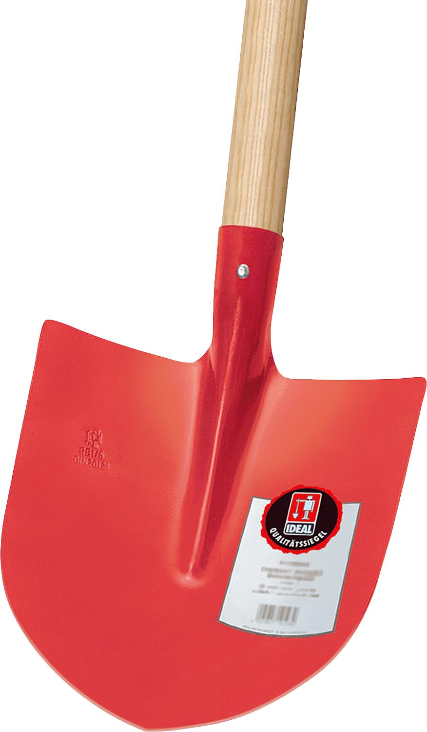 Ideal-Frankfurter Schaufel Ruhr-Brilliant, Grösse 5, rot, Langstiel