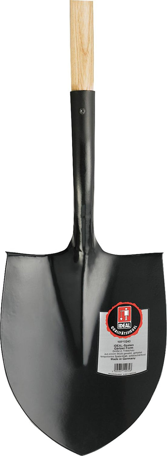Ideal-Spatenschaufel Grösse 1, schwarz, Eschenstiel