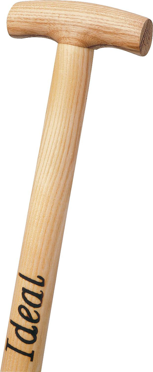 Ideal-Eschen-T-Stiel 85cm doppelt gebogen,lackiert f.alle Ideal-Spaten