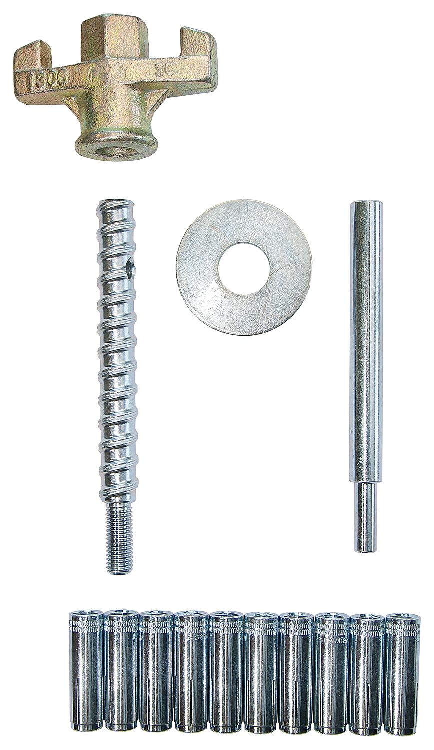 Eibenstock concrete/stone fixing set, 14 pieces