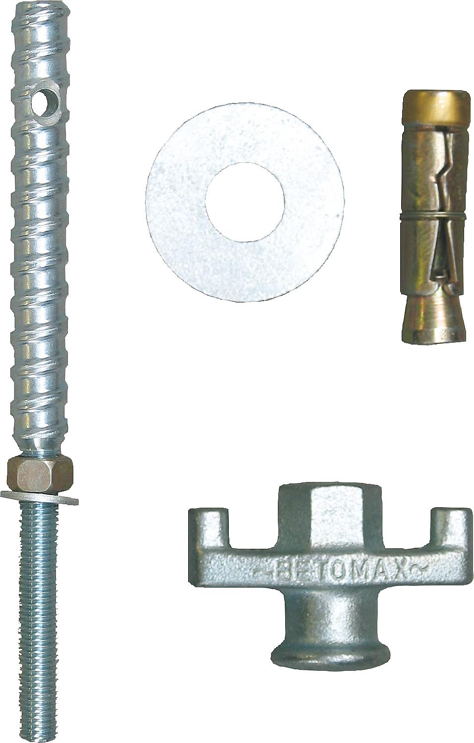 Eibenstock masonry fixing set, quick-release screw with Rawl dowel M12, 6-piece