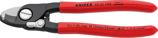 Knipex 165mm cable shears with wire stripping function
