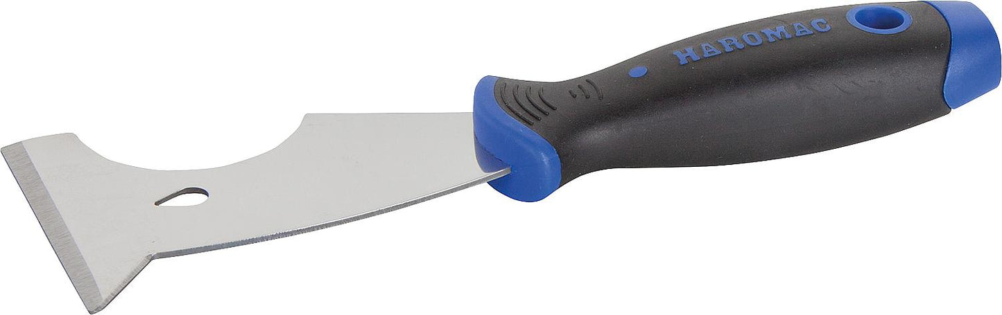 HAROMAC 75mm multi-functional spatula, nail puller, 2K handle, stainless steel