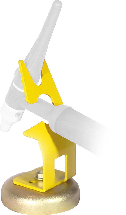 Torch holder with magnetic base, for TIG torches