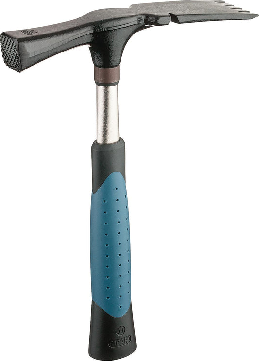 Picard Type 276 bricklayer's hammer, 2-component handle, toothed cutting edge, 600g