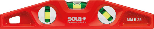 Spirit level Sola MM 5 25 aluminum die-cast magnet