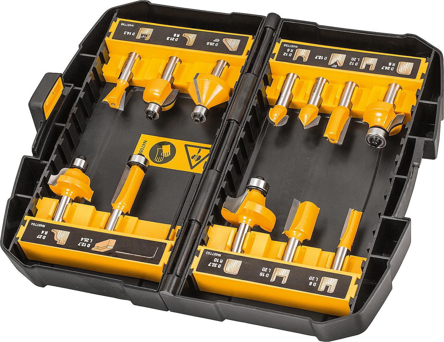 Dewalt 12-piece router bit set, part number 80 835 67