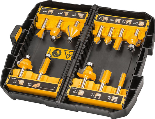 Dewalt 12-piece router bit set, part number 80 835 67