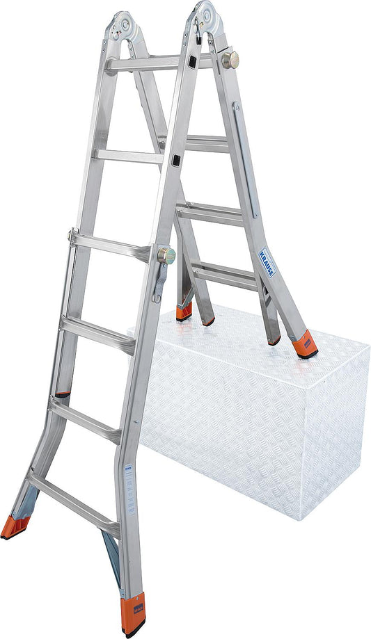 Teleskopleiter KRAUSE Aluminium, Monto - TeleMatic 4x4 Sprossen