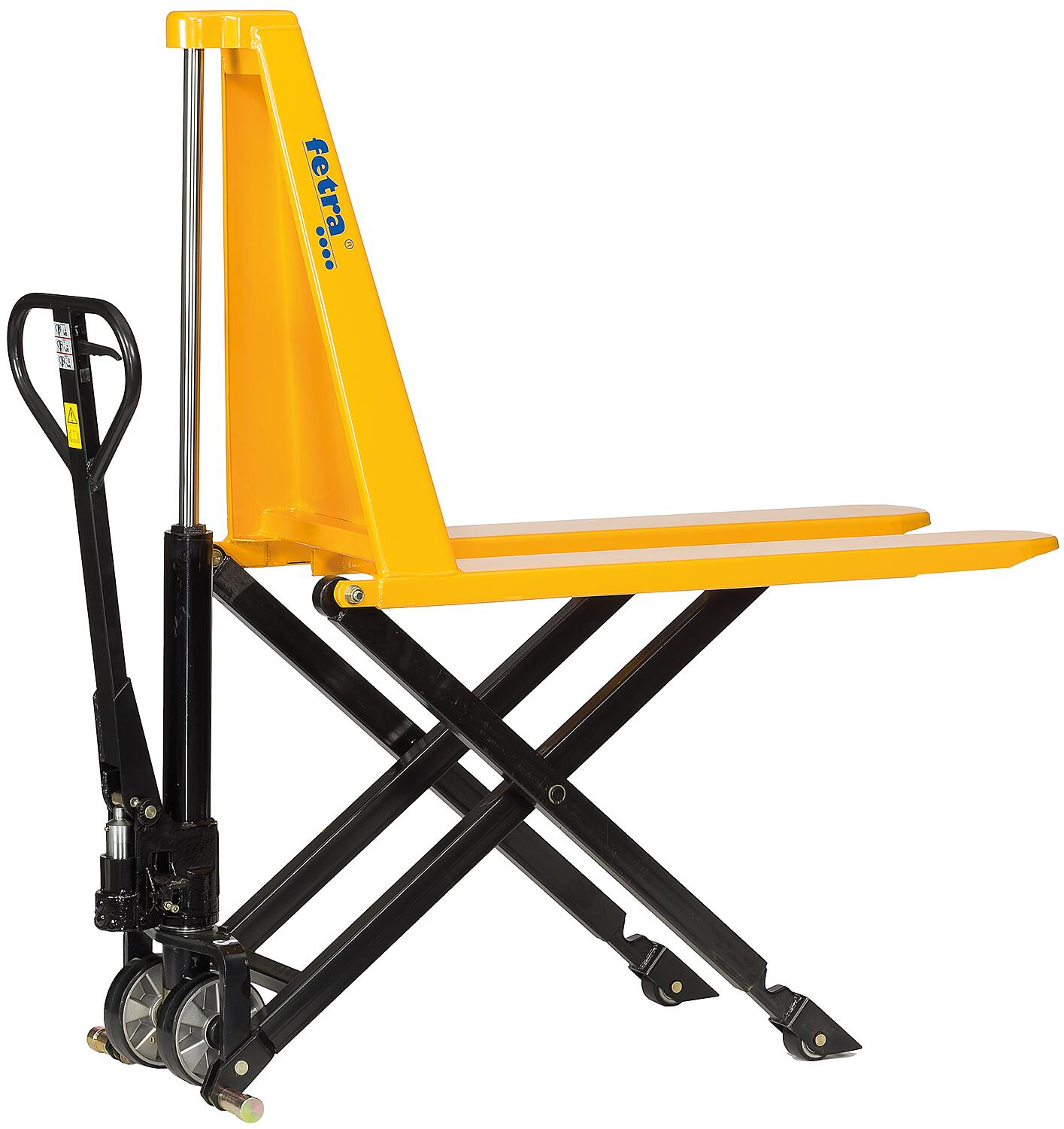 scissor lift pallet truck fetra® 6815, load capacity 1000kg, lifting range 85-800mm