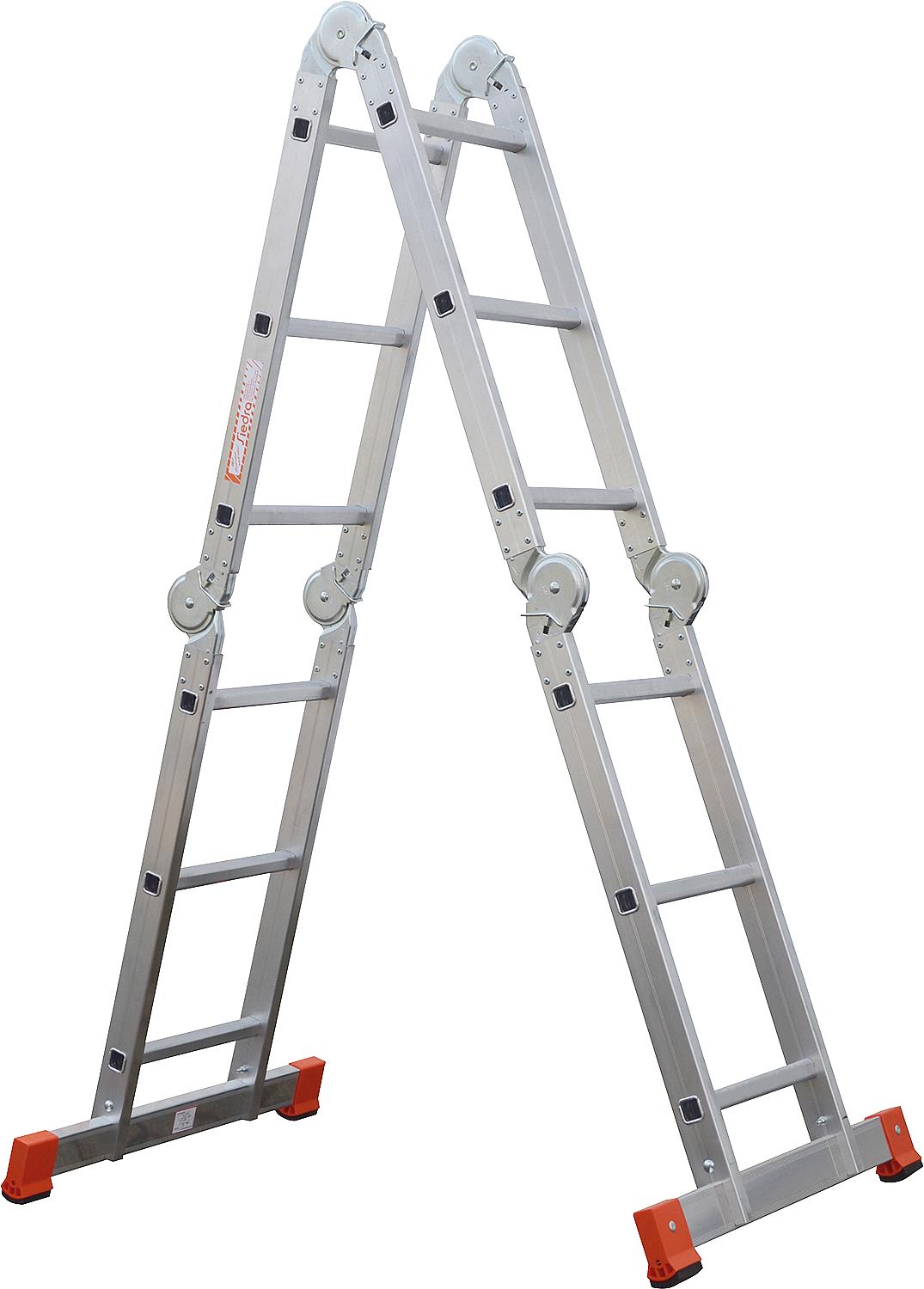 Siedra aluminum boot ladder, 4 x 3 rungs, weight 15.2 kg