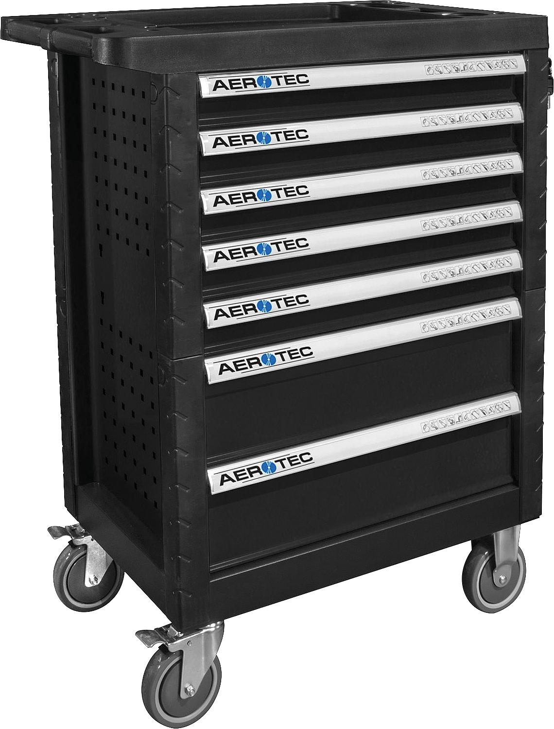 Chariot d'atelier équipé de 165 pièces