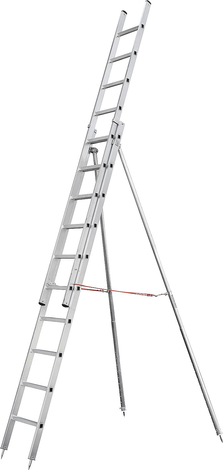 Obstbaum-Sprossen-Schiebeleiter zweiteilig