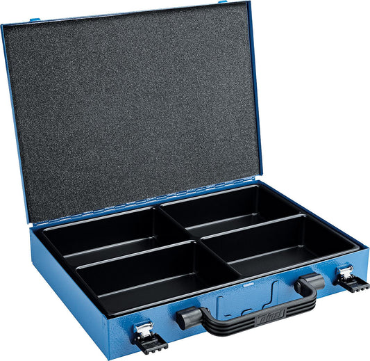 Assortment case SN 50 with 4-compartment plastic insert - Dimensions W x D x H: 340 x 240 x 50 mm