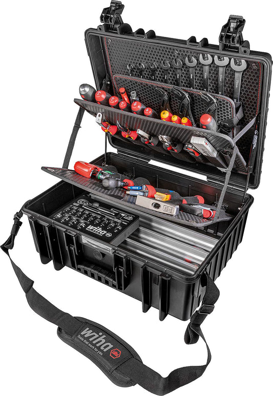 XL Tool Case Set for Plumbing, Heating and Air Conditioning (SHK), 113-piece