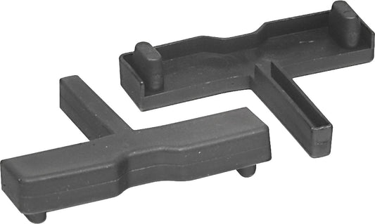 BERT black plastic cap, foot and cover cap for frame supports