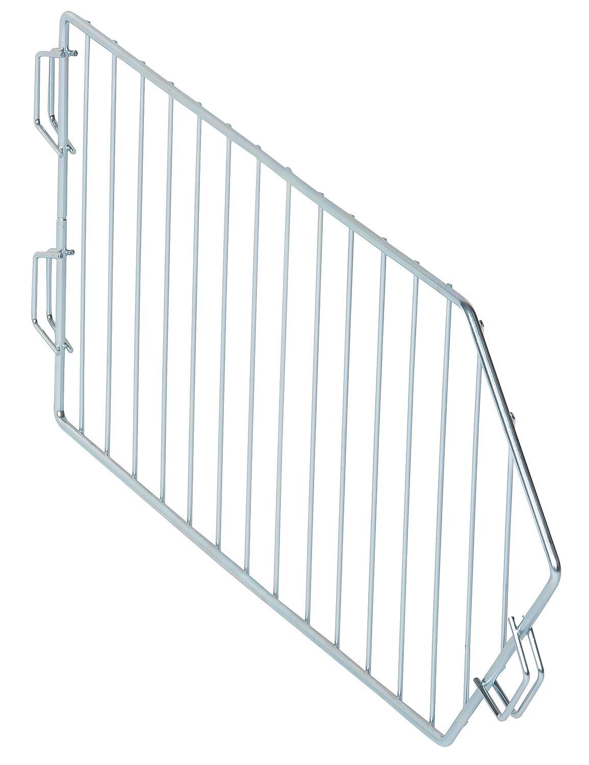 BERT galvanized divider grid for wire mesh basket, depth 500 mm, height 210 mm