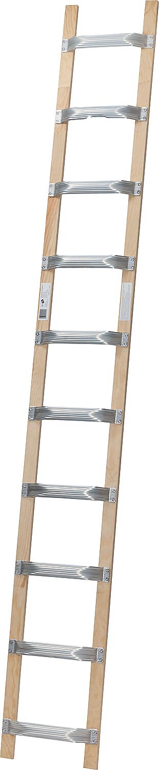 Siedra wood/aluminum 1x8 rung roof ladder, 1110208
