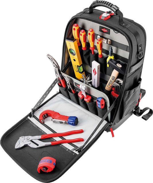 KNIPEX® Modular X18 tool backpack, 17-piece, plumbing
