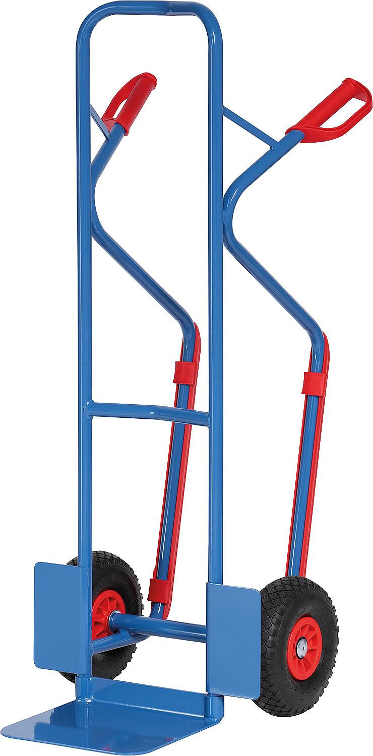 fetra® B1330P stacking trolley, load capacity 300kg, polyurethane tires