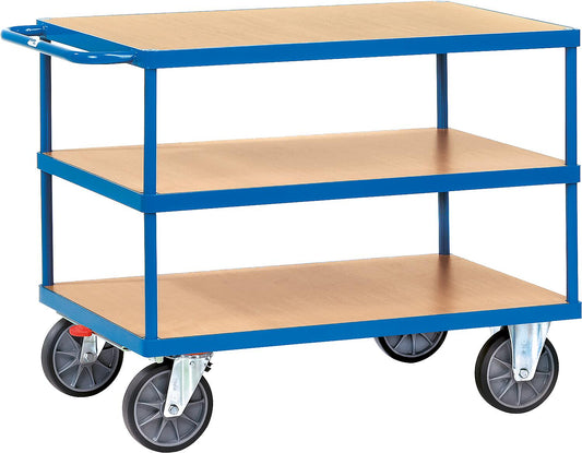 Heavy-duty table trolley fetra® 2421, loading area 1000x600mm