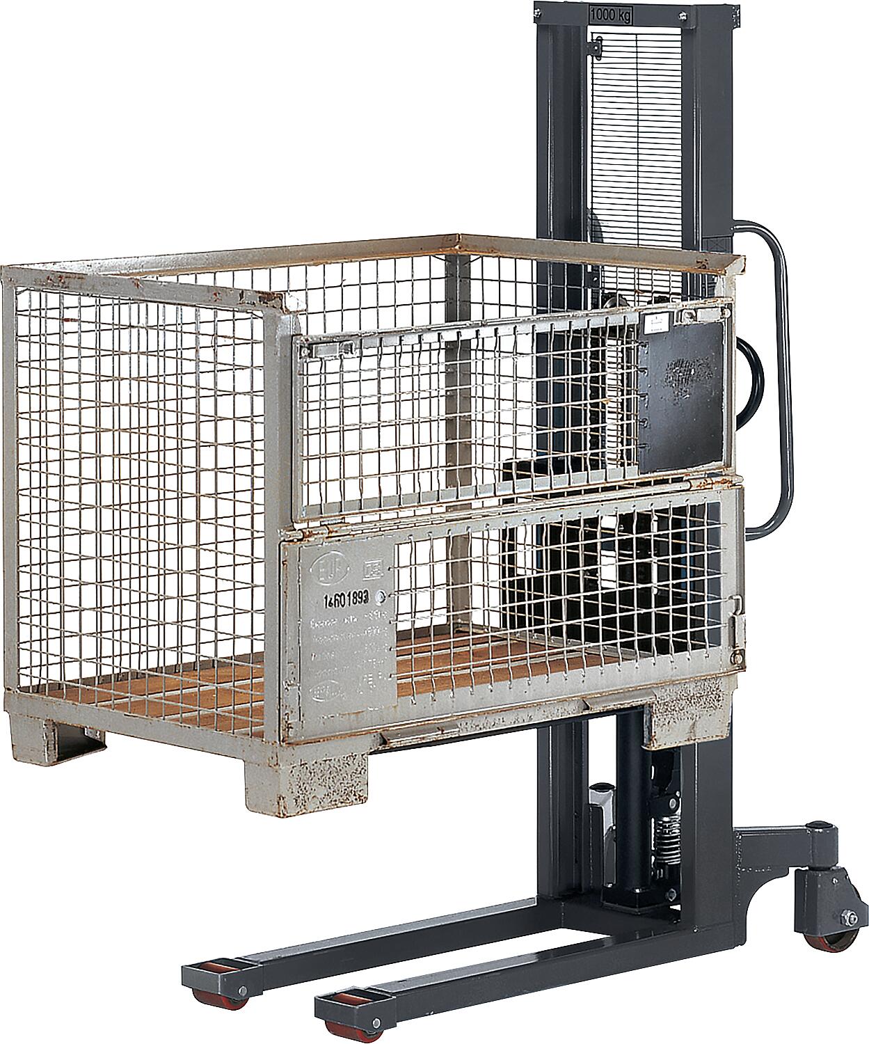 Hand hydraulic stacker fetra® 6852, lifting capacity 1000kg