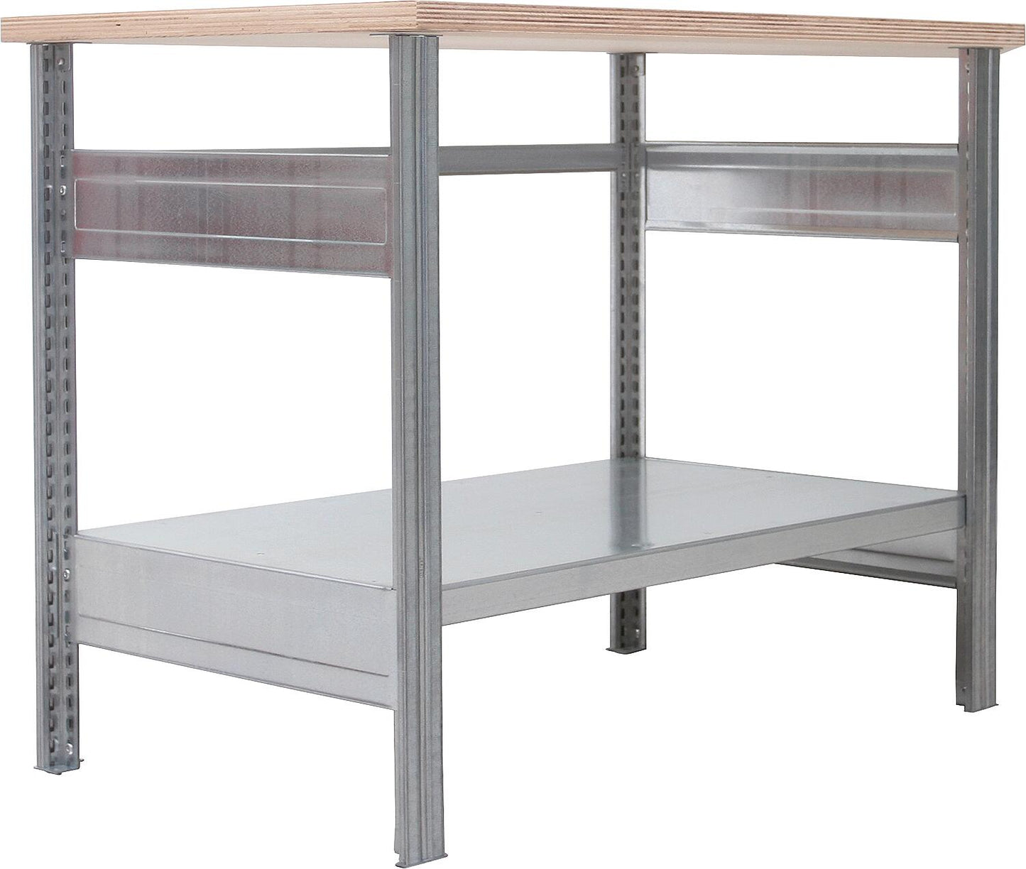 BERT workbench with 1 shelf, width 1100mm, height 880mm, depth 700mm