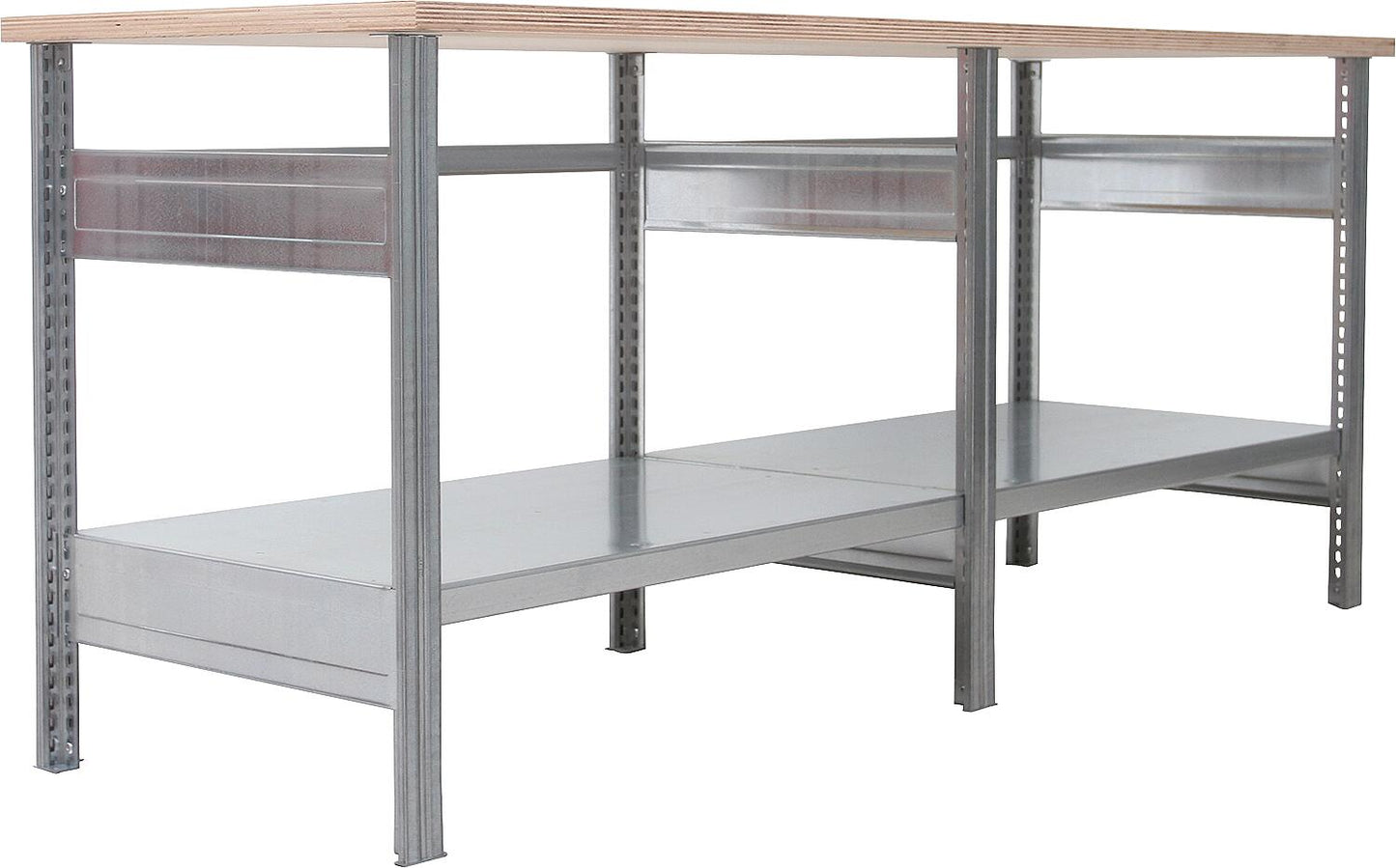 BERT workbench with 1 shelf, width 1100mm, height 880mm, depth 700mm