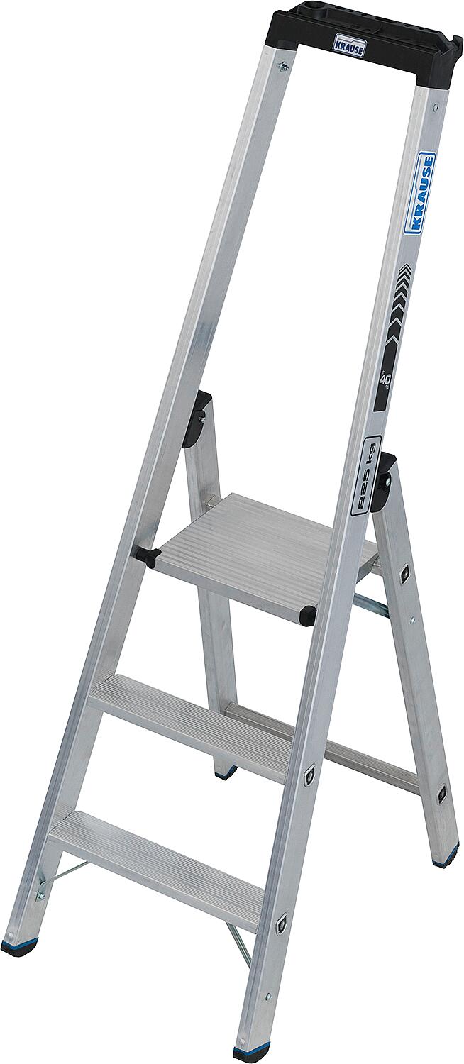 Heavy-duty stepladder, 3 steps, 225 kg