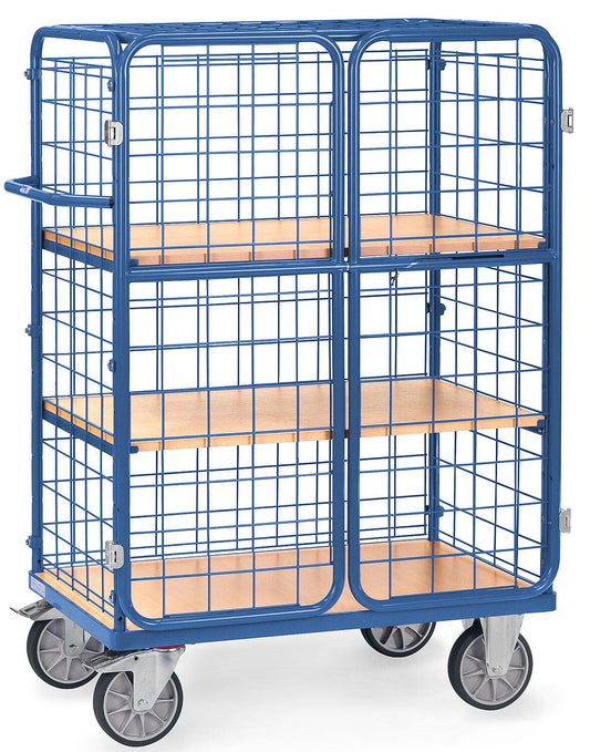 fetra® 8481-3DE platform trolley, 1552 mm high, loading area 1000 x 600 mm