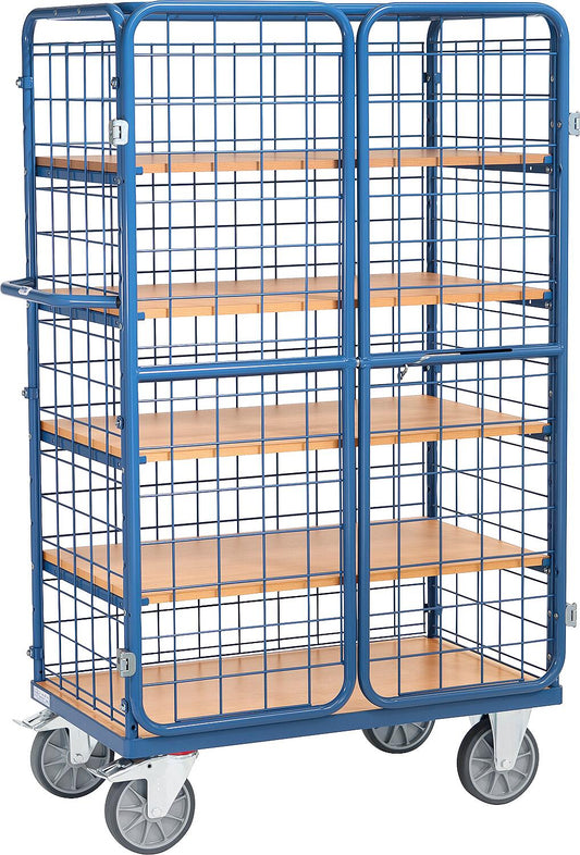 fetra® 8581-3DE platform trolley, 1800 mm high, loading area 1000 x 600 mm