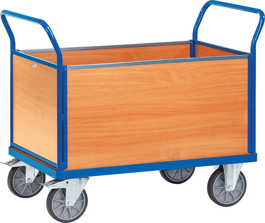 fetra® 2552 four-sided trolley, 600 kg loading area, 1000 x 650 mm