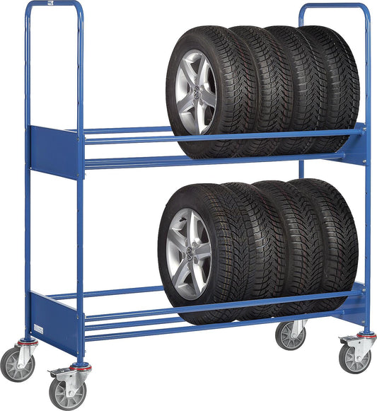 fetra® 4586 250 kg tire trolley with 2 loading platforms
