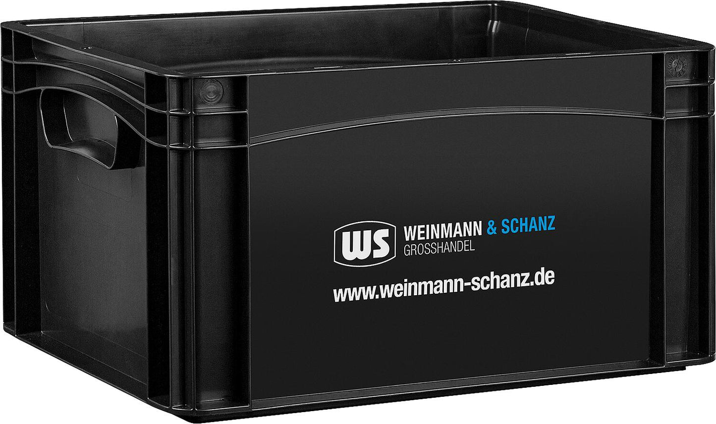 Transport box WS black 400 x 300 x 120 mm without lid