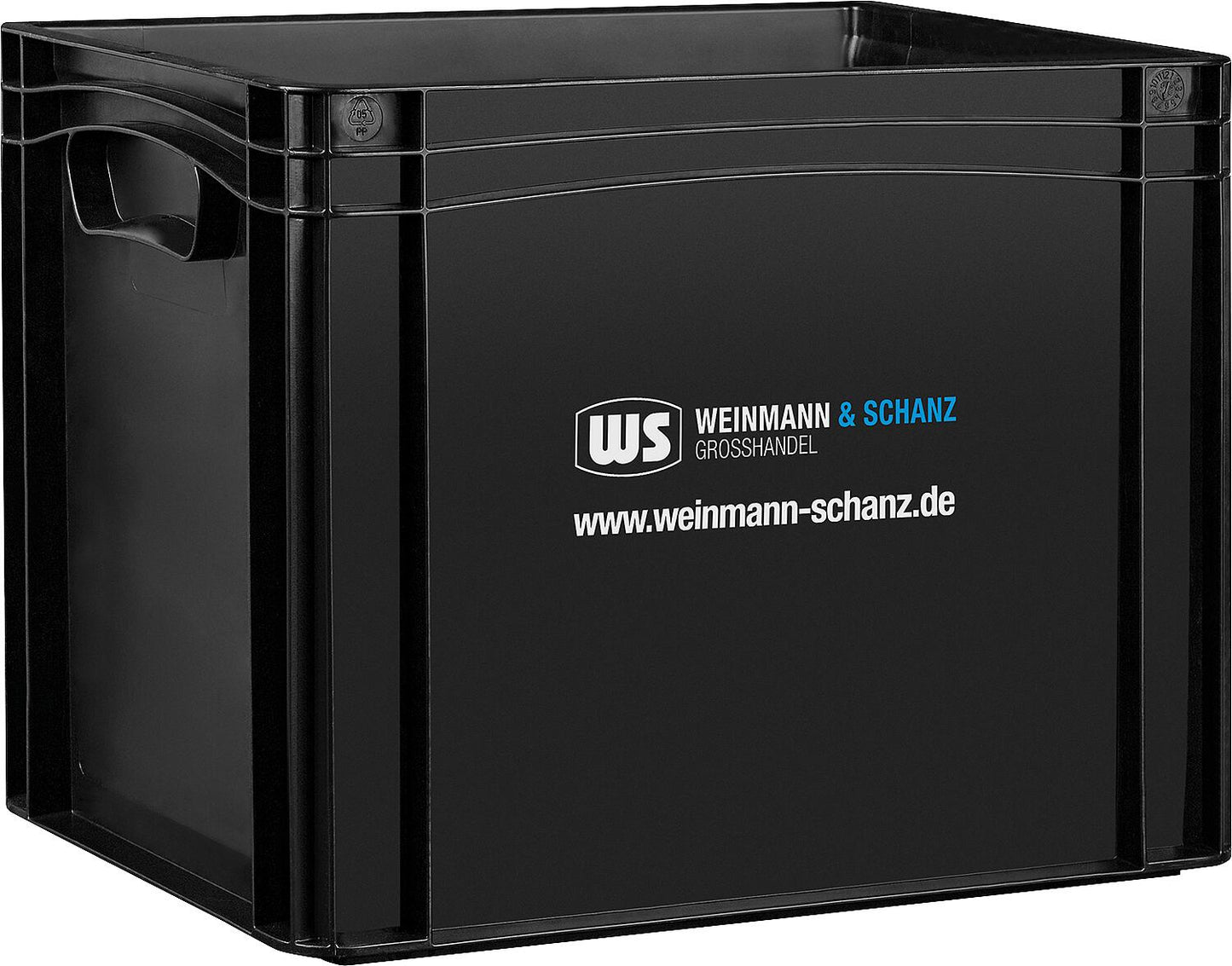Transport box WS black 400 x 300 x 120 mm without lid